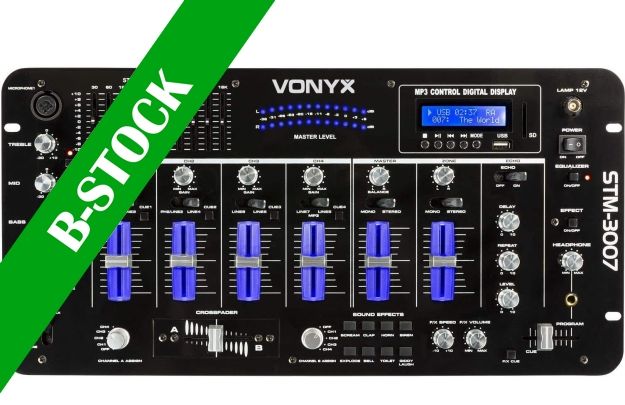 STM-3007 6-Channel Mixer SD/USB/MP3/LED/Bluetooth 19 "B-STOCK"