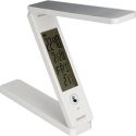 PEREL - Genopladelig foldbar LED lampe m. vækkeur og snooze PEREL - Genopladelig foldbar LED lampe m. vækkeur og snooze