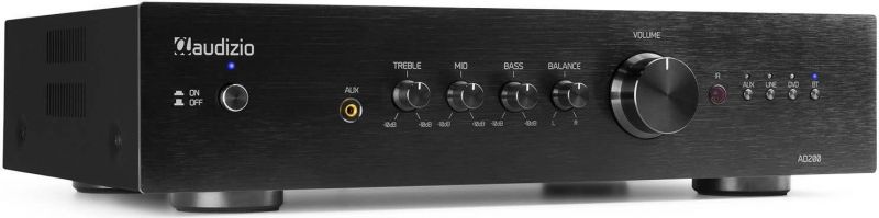 AD200B 2-kanals HiFi-forsterker Svart