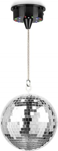 MB20ML Diskokule 20cm med motor og LED-lys