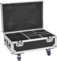 Roadinger Flightcase 4x AKKU IP UP-4 Plus HCL Spot WDMX with Charging Function