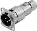 XLR Chassis (3 pin), NEUTRIK Adapter 3pin XLR(M)/3pin XLR(F) NA3MDF