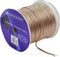 Cables & Plugs, Omnitronic Speaker cable 2x1.5 100m clear