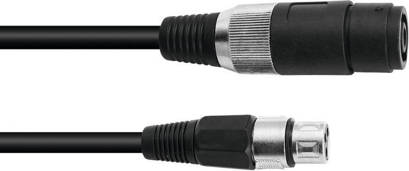 Omnitronic Adaptercable Speaker(F)/XLR(F) 1m bk