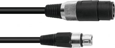 Omnitronic Adaptercable Speaker(F)/XLR(F) 1m bk