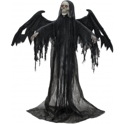 Halloween Dekoration, Animeret Figur Med Lys- og Lydeffekter, Sort Engel, 175x10