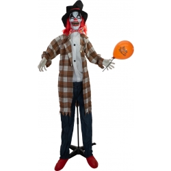 Halloween Dekoration, Animeret Figur Med Lys- og Lydeffekter, Den Skærmende Klov