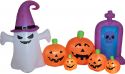 Europalms Halloween Inflatable Figure Ghost with Pumpkin, 244cm