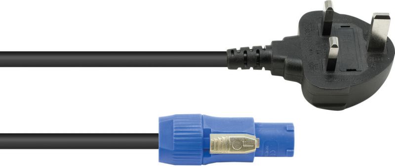 Eurolite P-Con Power Cable 3x 1.0mm² 1.2m with UK Plug
