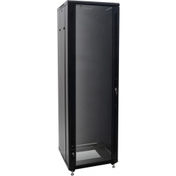 Roadinger SSC-28 Steel Cabinet with Glass Door 28U TILBUD NU