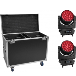 Eurolite Set 2x LED IP TMH-H760 + Case with wheels TILBUD NU