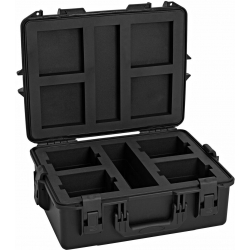 Roadinger Plastic Case for 4x AKKU UP-4 QCL Spot QuickDMX MK2 TILBUD NU