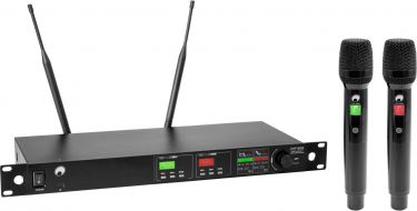 Omnitronic UHF-602 2-channel Wireless Mic System 823-832/863-865 MHz