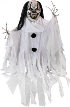 Europalms Halloween Figure Clown Gildo, animated, 80cm