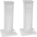 Eurolite 2x Stage Stand variable incl. Cover and Bag, white