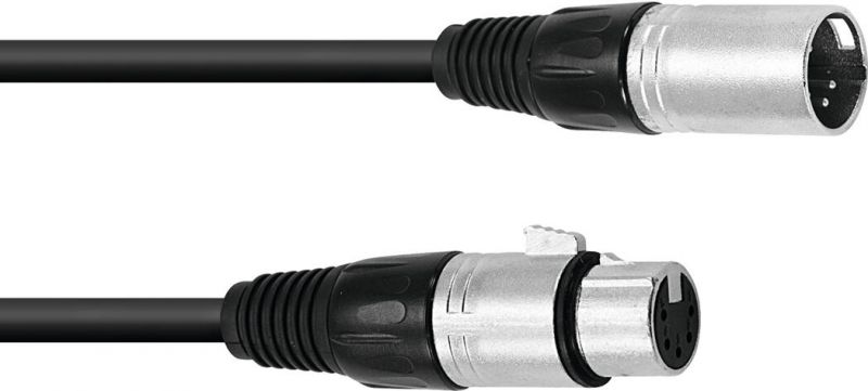 Omnitronic XLR cable 5pin 1.5m bk