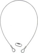 Steel Safety Cable, Eurolite Safety Bond A 4x1000mm up to 15kg silver