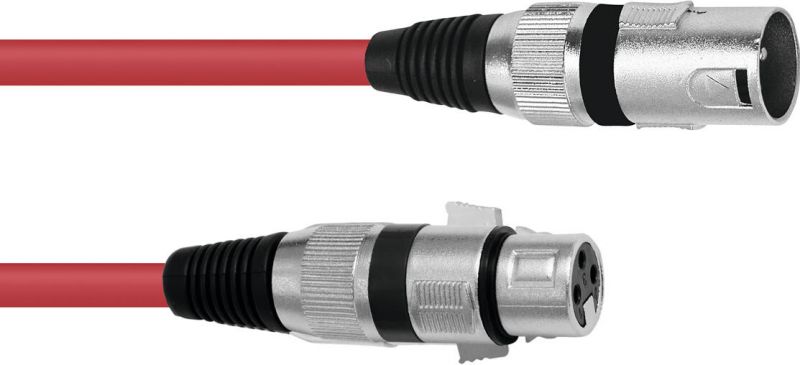 Omnitronic XLR cable 3pin 1,5m rd