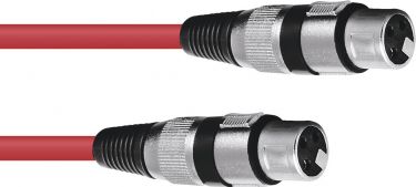Omnitronic XLR cable 3pin 5m rd