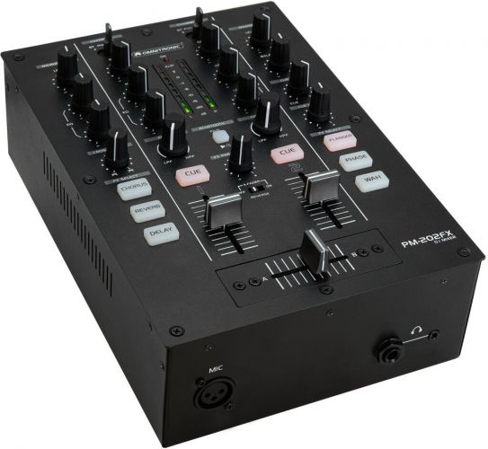 Omnitronic PM-202FX 2-Channel DJ Mixer with Filter, FX and Bluetooth