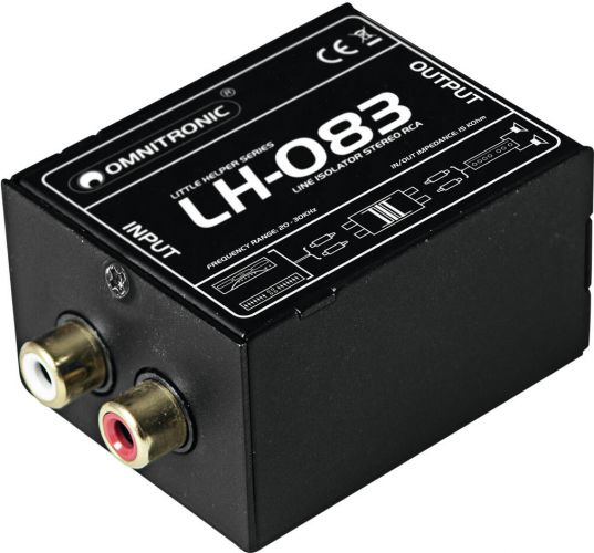 Omnitronic LH-083 Stereo Isolator RCA S