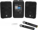 Omnitronic Set COMBO-160BT active PA system + UWM-2HH USB Wireless mic set