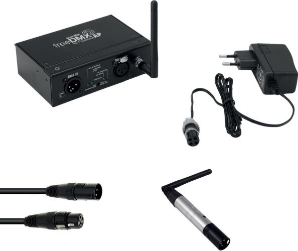 Eurolite Set freeDMX AP Wi-Fi Interface + QuickDMX Funksender + DMX Cable