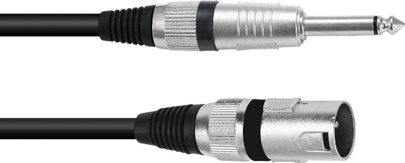 Omnitronic Adaptercable XLR(M)/Jack mono 10m bk