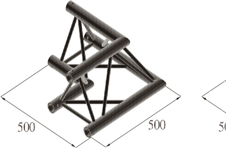 Alutruss TRILOCK S-PAC 21 2-Way Corner 90° black