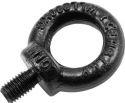 SAFETEX Eyebolt M10/17mm, black galvanized drop forged