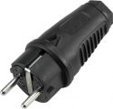 PC ELECTRIC Safety Plug Rubber bk