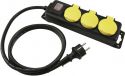 Udendørs Belysning, Eurolite Distributor 3-fold IP44 bk 3m