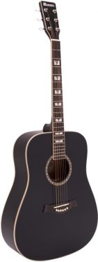 Dimavery STW-40 Western guitar, black