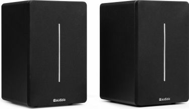 KS01B Active Bookshelf Speaker Set 120W BT Black