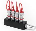 TCM FX CO2 Distribution Block (4x3/8 in to 1x3/8 out)