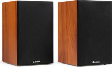 KS02 Active Bookshelf Speaker Set 80W BT Wood
