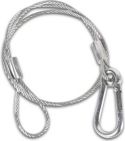 PVC belagt sikkerhedswire (Ø3,2mm x 86cm, 50kg) PVC belagt sikkerhedswire (Ø3,2mm x 86cm, 50kg)