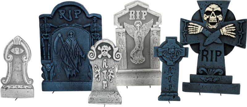 Halloween Dekoration, Gravstenssæt “Cemetery”