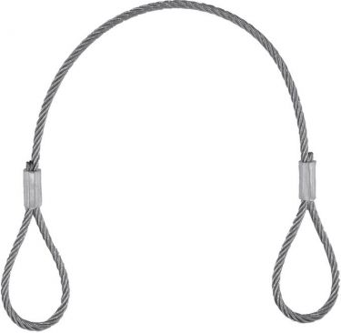 Eurolite Steel Rope (SC) 400x3mm silver without quick link