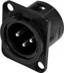 XLR Chassis (3 pin), NEUTRIK XLR mounting plug 3pin NC3MDL-1-BAG