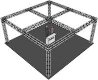 Alutruss Truss Set QUADLOCK 6082 square 7.71x7.71x3.5m (WxDxH)