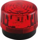 Velleman - LED blinklys - 12Vdc, Ø100mm, IP20, Rød Velleman - LED blinklys - 12Vdc, Ø100mm, IP20, Rød