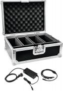 Diverse, Eurolite Set Flightcase 4x AKKU Flat Light 1 + Ladegerät Diverse, Eurolite Set Flightcase 4x AKKU Flat Light 1 + Ladegerät
