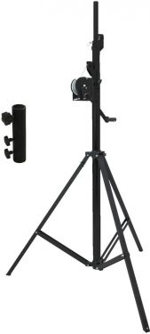 Eurolite Set STT-400/85 Winch stand TÜV/GS black + STV-3529 Adapter long