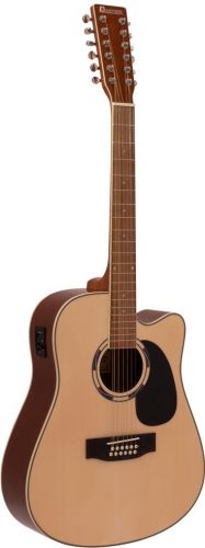 Dimavery DR-612 Western guitar 12-string, nature