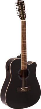 Dimavery DR-612 Western guitar 12-string, black