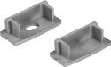 Eurolite End Caps for U-profile 20mm silver