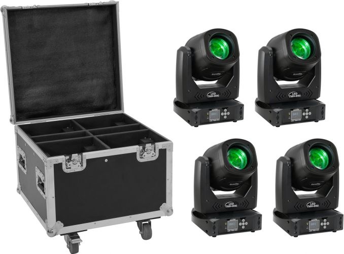 Eurolite Set 4x LED TMH-B90 + Case with wheels