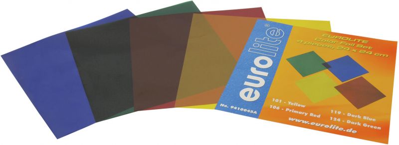 Eurolite Color Foil Set 24x24cm, four colors
