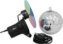 Speilkuler, Eurolite Spejlkugle Set 20cm med Pinspot